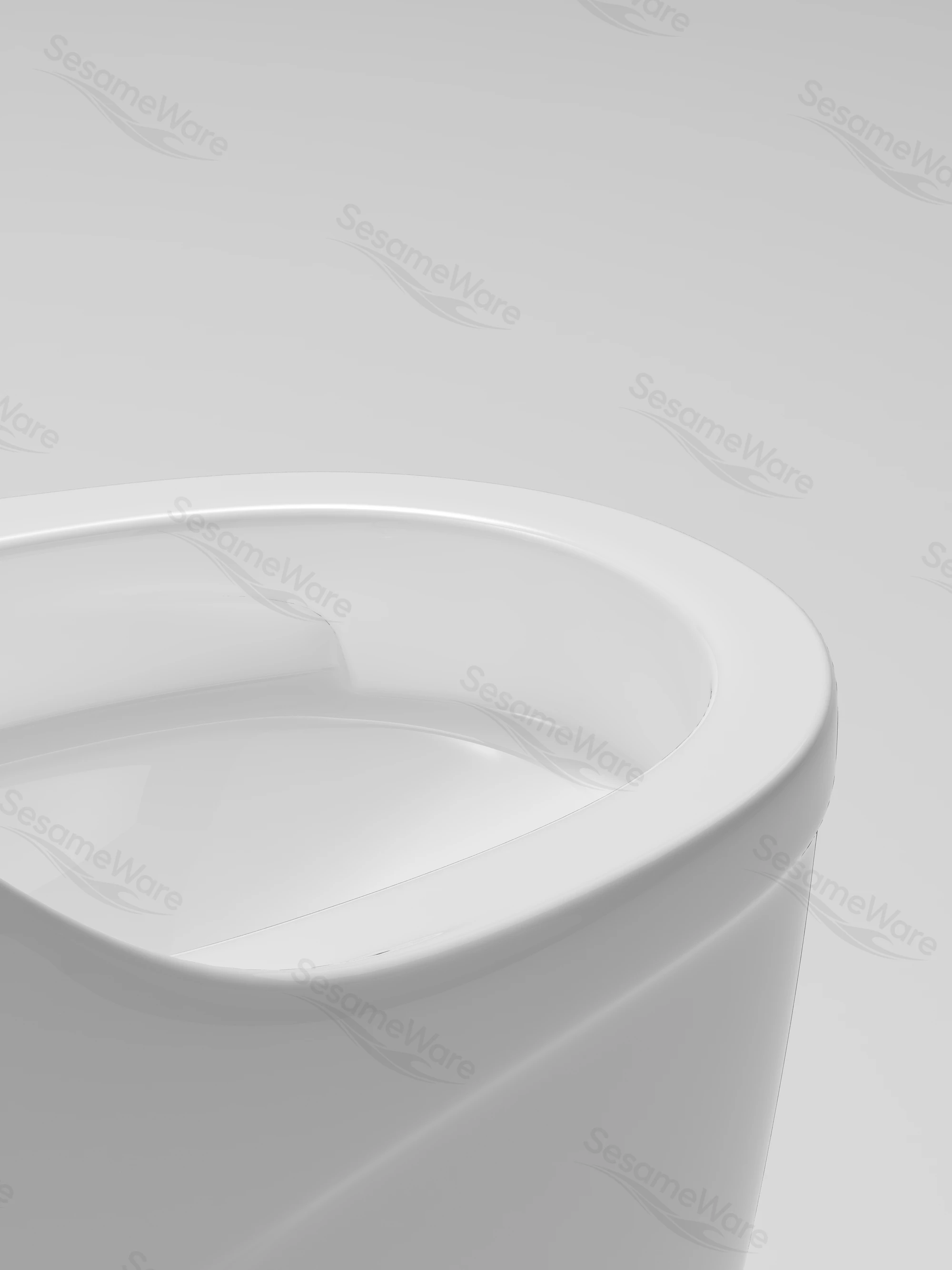 T1044-S siphonic one-piece toilet side view — ceramic toilet factory export
