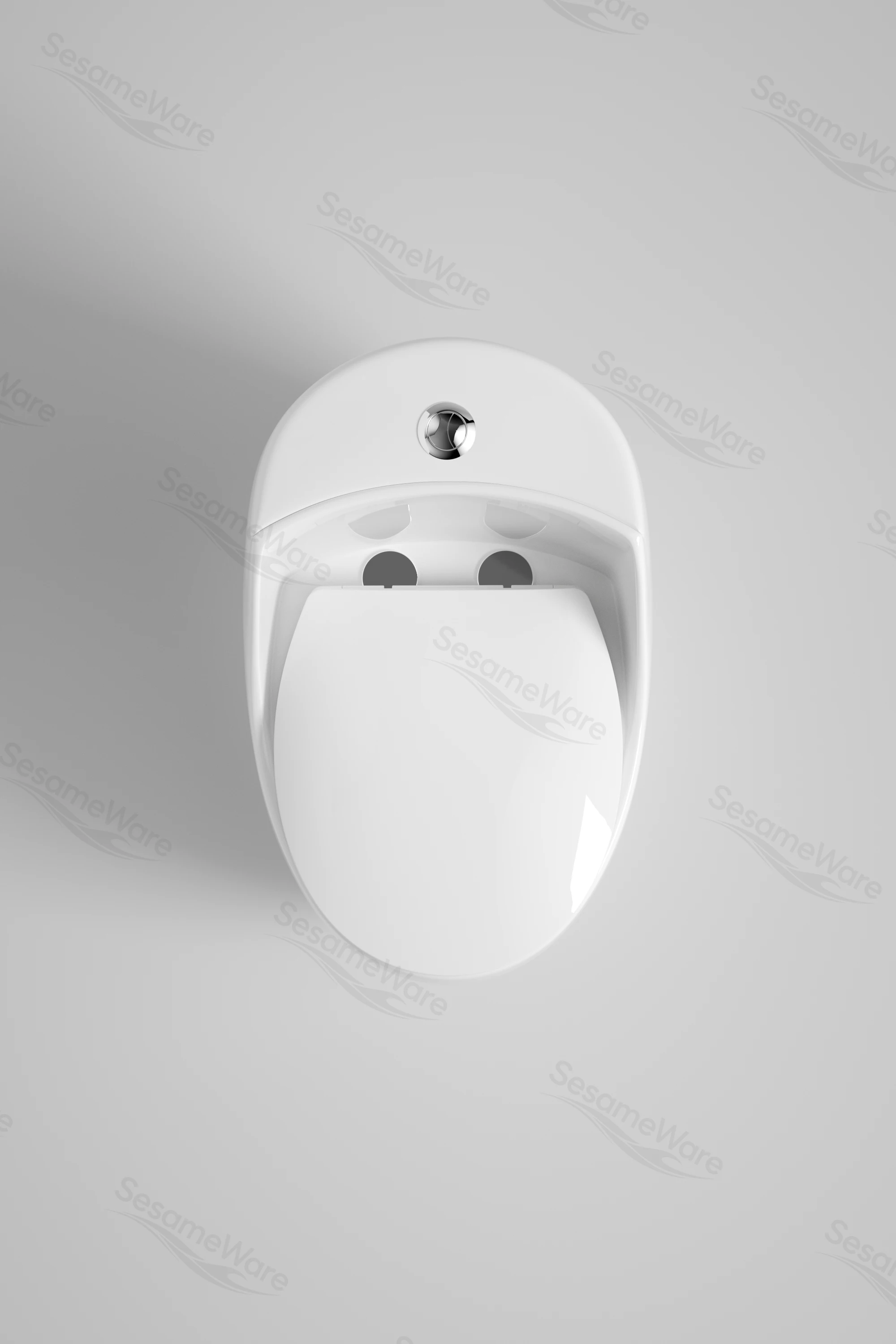 T1061-S siphonic one-piece toilet side view — ceramic toilet factory export