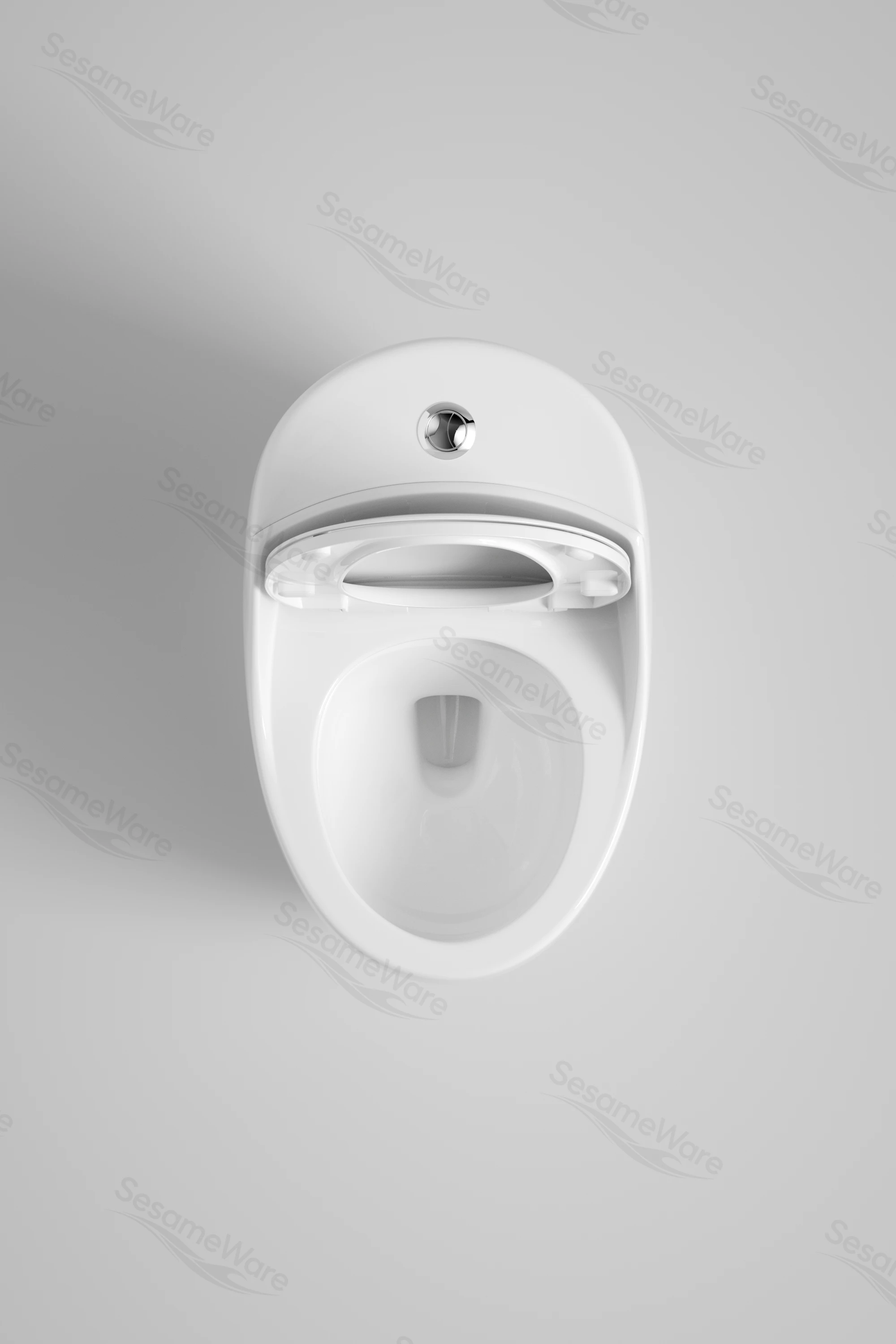 T1061-S siphonic one-piece toilet side view — ceramic toilet factory export