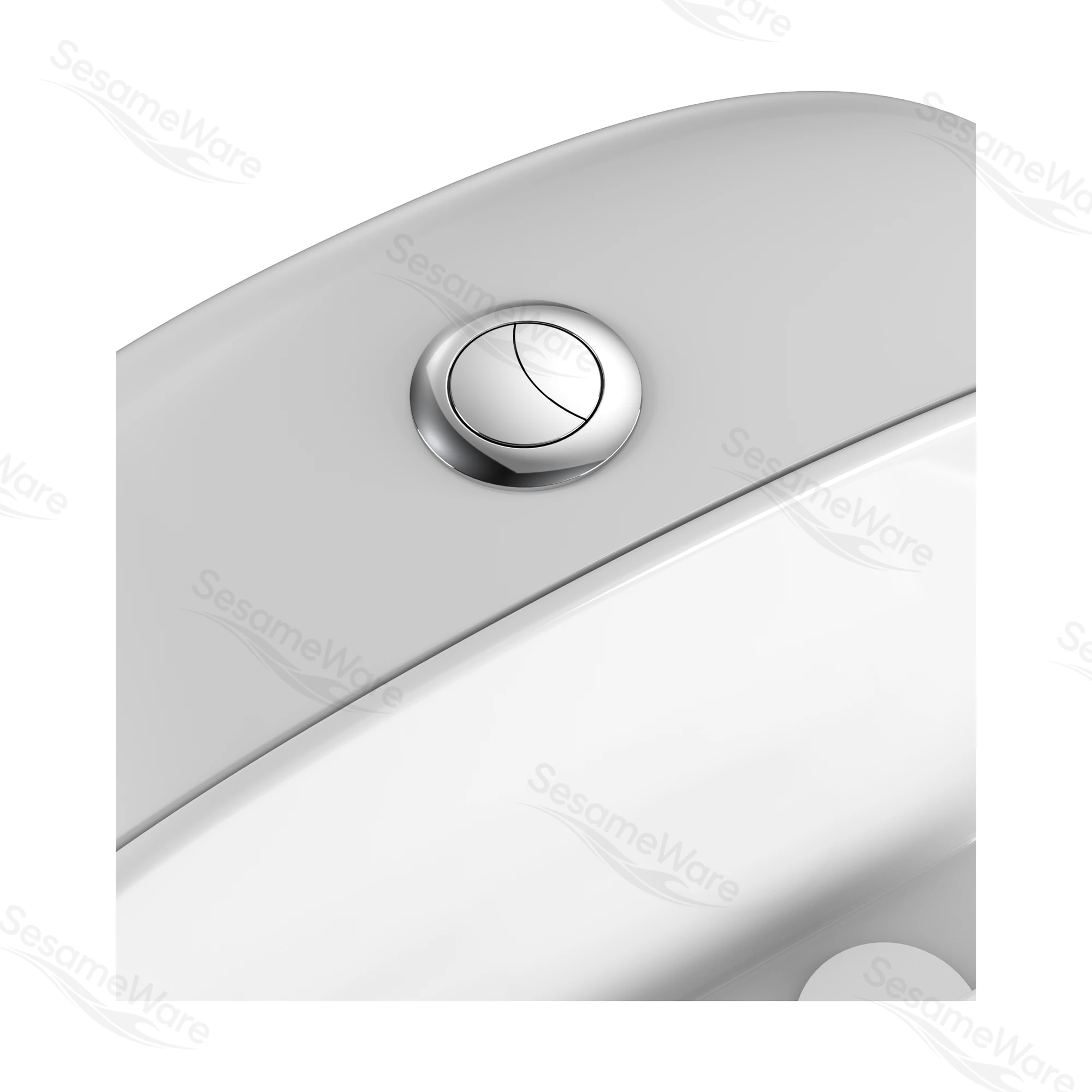 T1063-S siphonic one-piece toilet side view — ceramic toilet factory export