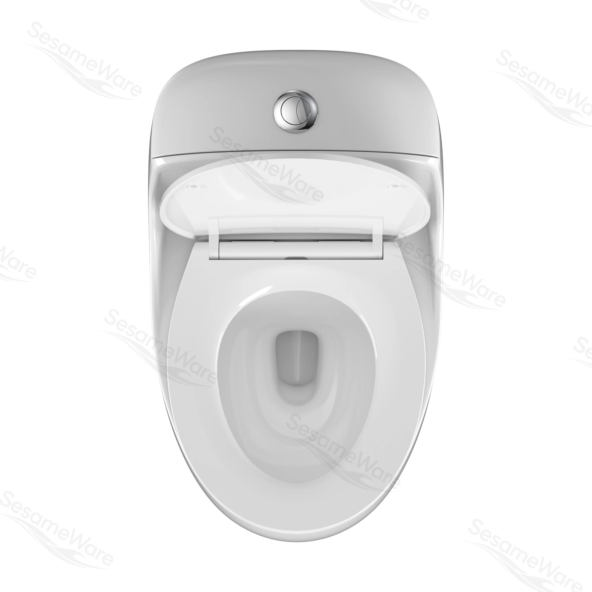 T1063-S siphonic one-piece toilet side view — ceramic toilet factory export