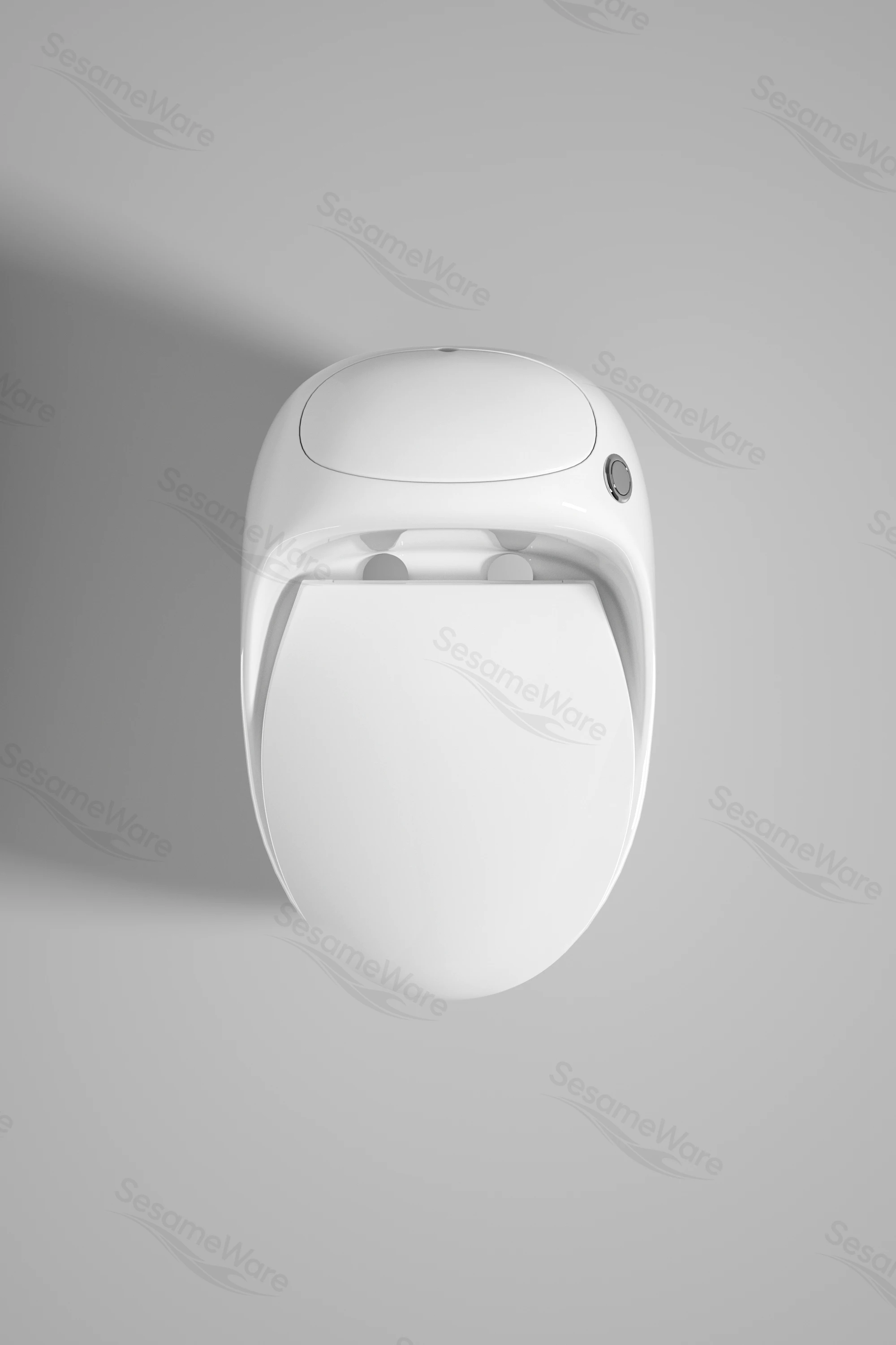 T1064-S siphonic one-piece toilet side view — ceramic toilet factory export