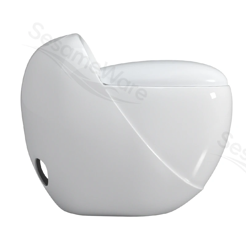 T1094-S siphonic one-piece toilet side view — ceramic toilet factory export