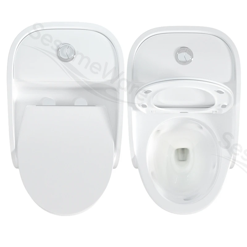 T1095-S siphonic one-piece toilet — sanitaryware manufacturer China (ivory variant)