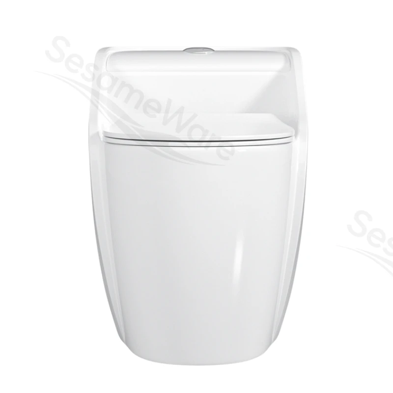 T1095-S siphonic one-piece toilet side view — ceramic toilet factory export
