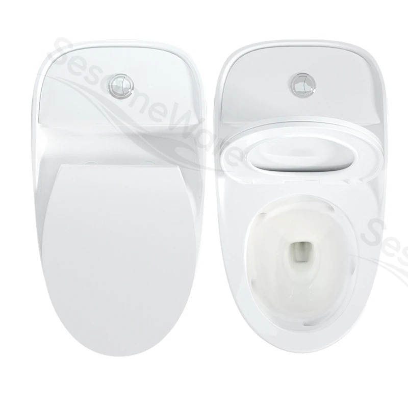 T1096-S siphonic one-piece toilet — sanitaryware manufacturer China (ivory variant)