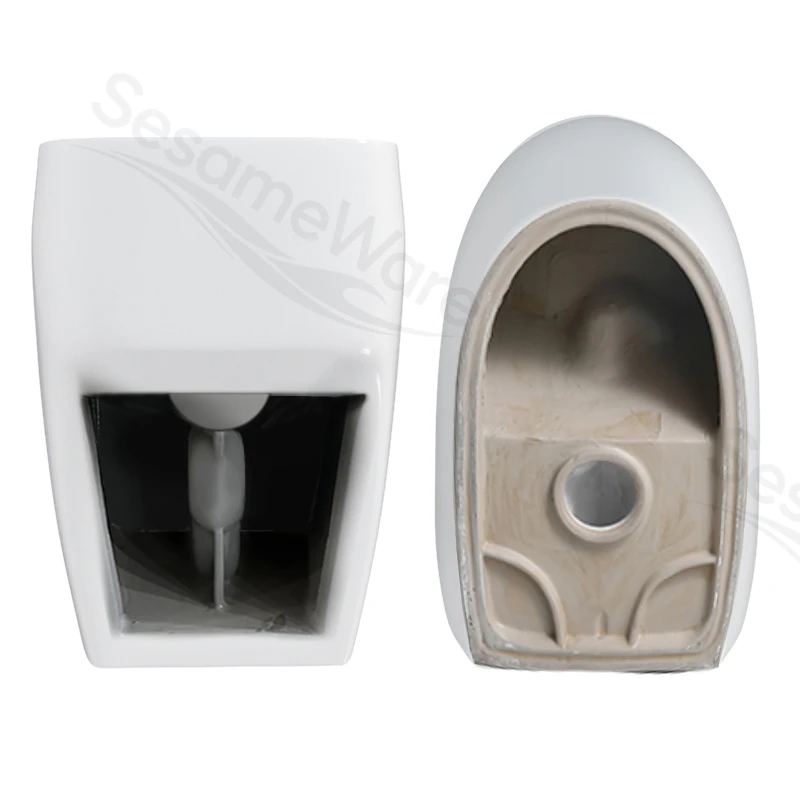 T1096-S siphonic one-piece toilet side view — ceramic toilet factory export