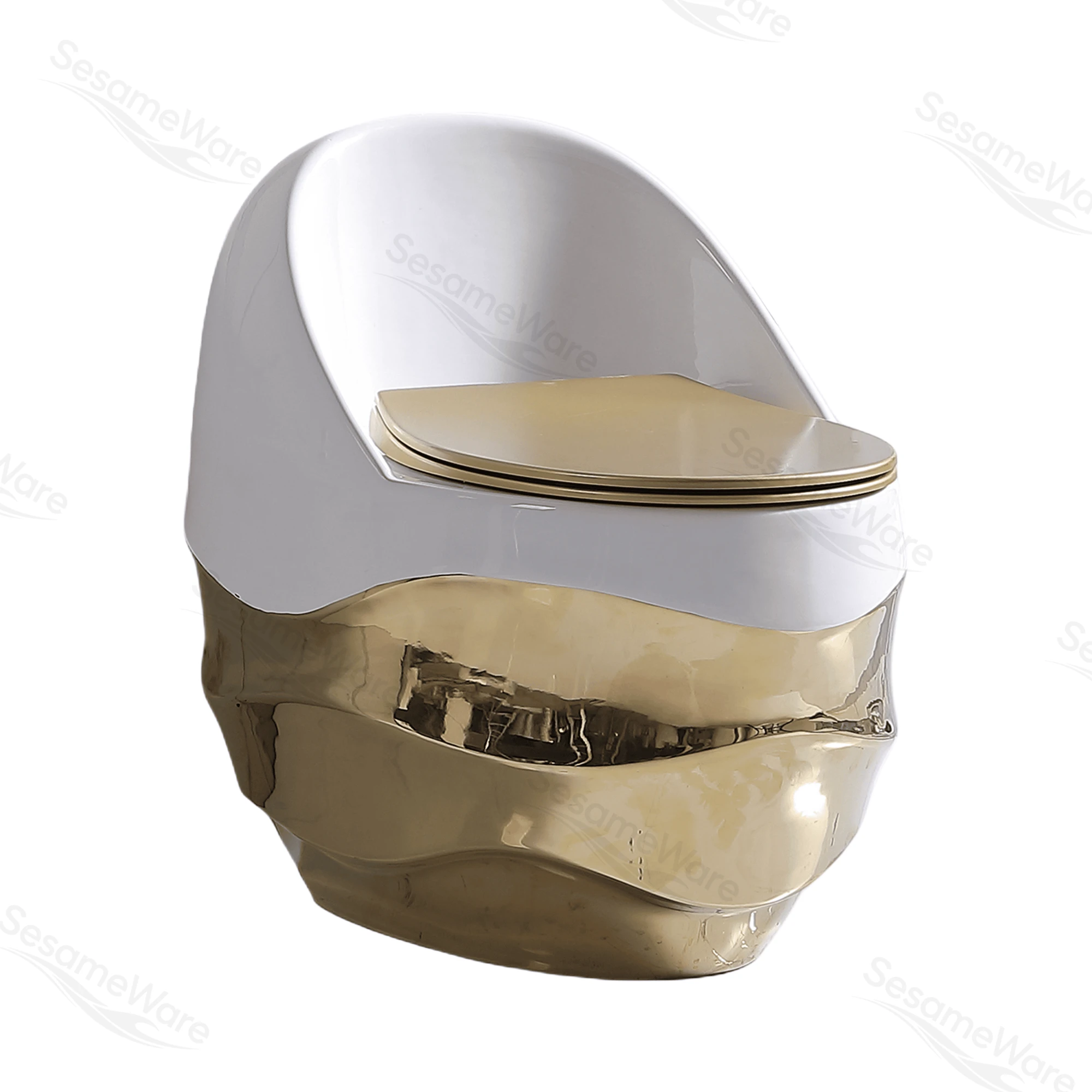T1098-S siphonic one-piece toilet side view — ceramic toilet factory export