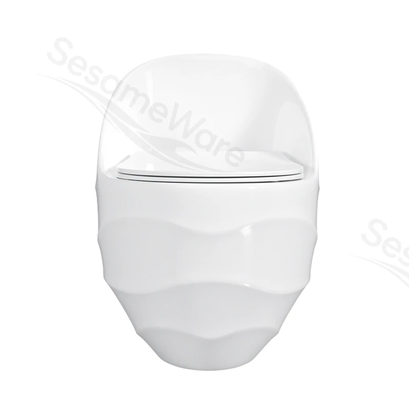 T1098-S siphonic one-piece toilet side view — ceramic toilet factory export