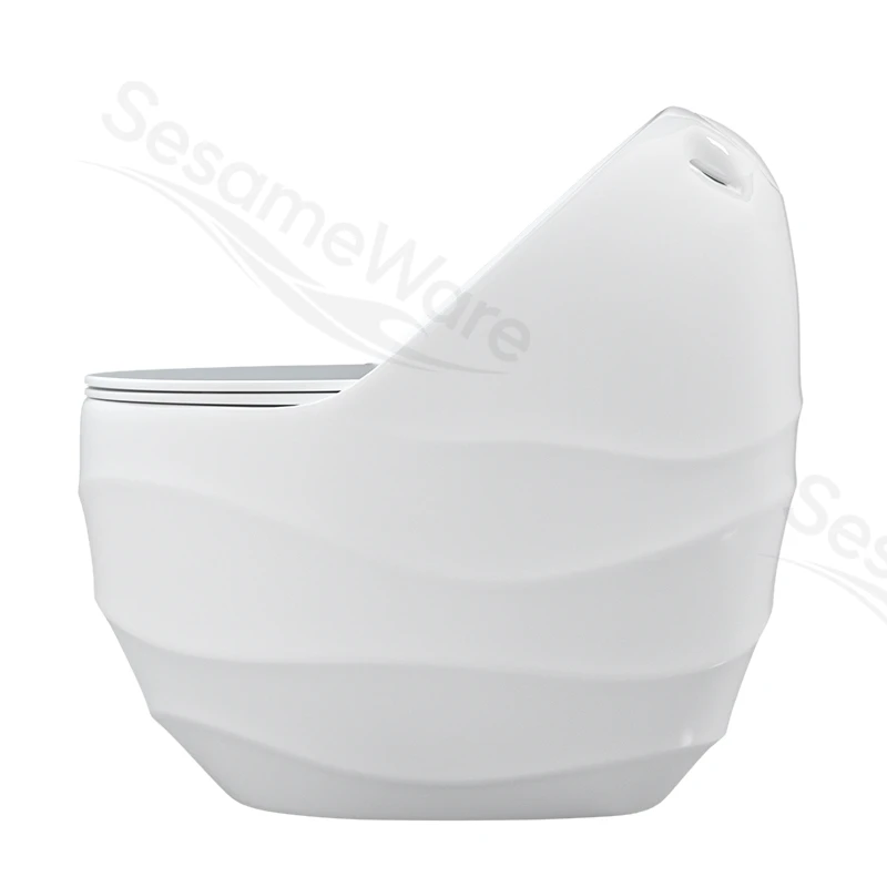 T1098-S siphonic one-piece toilet side view — ceramic toilet factory export