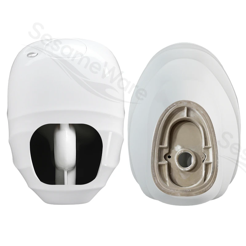 T1098-S siphonic one-piece toilet side view — ceramic toilet factory export