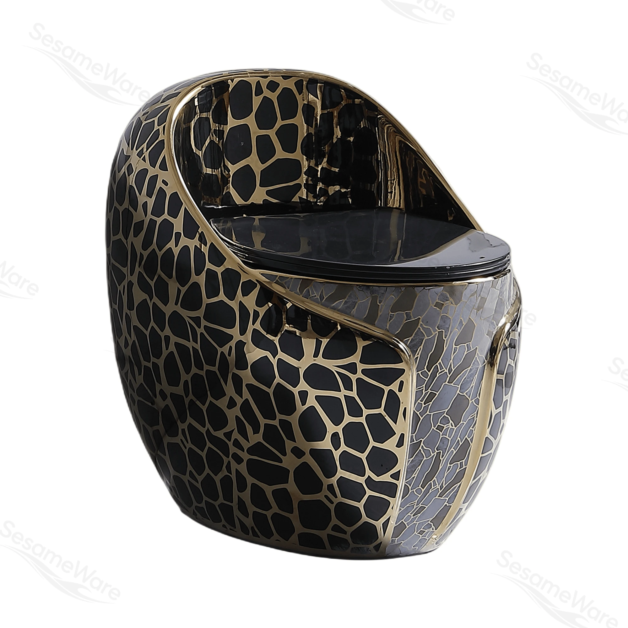 T1099-S siphonic one-piece toilet side view — ceramic toilet factory export