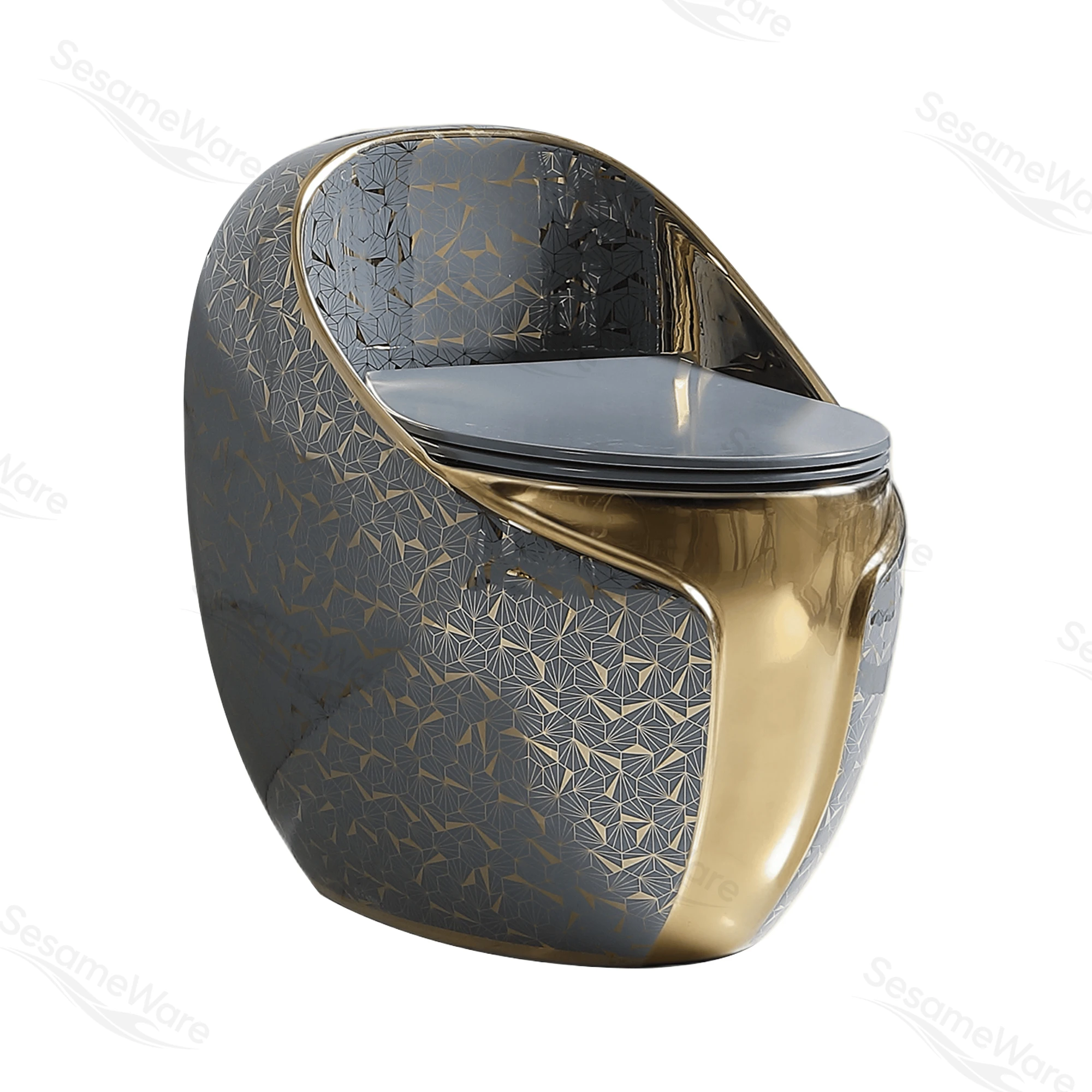 T1099-S siphonic one-piece toilet side view — ceramic toilet factory export