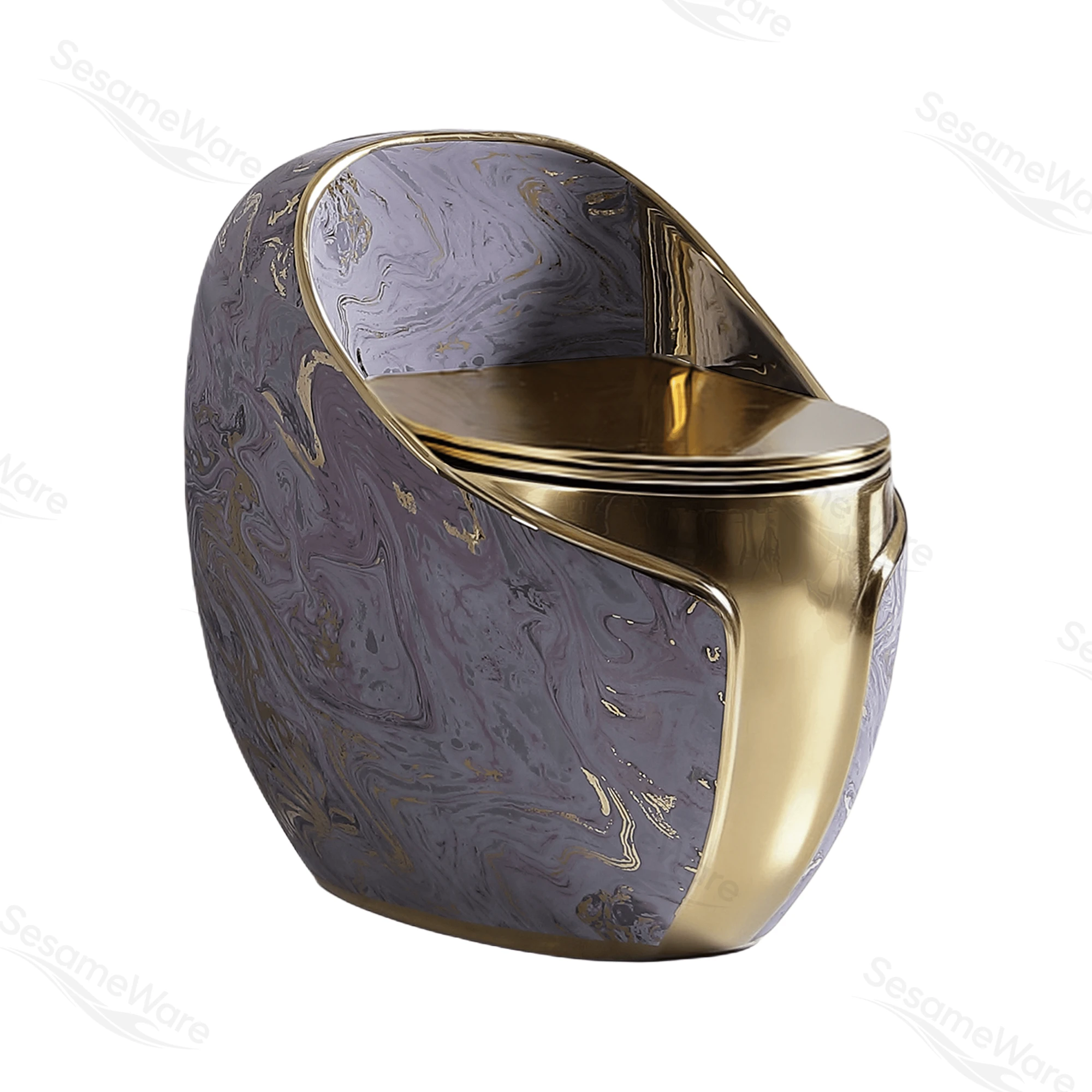 T1099-S siphonic one-piece toilet side view — ceramic toilet factory export