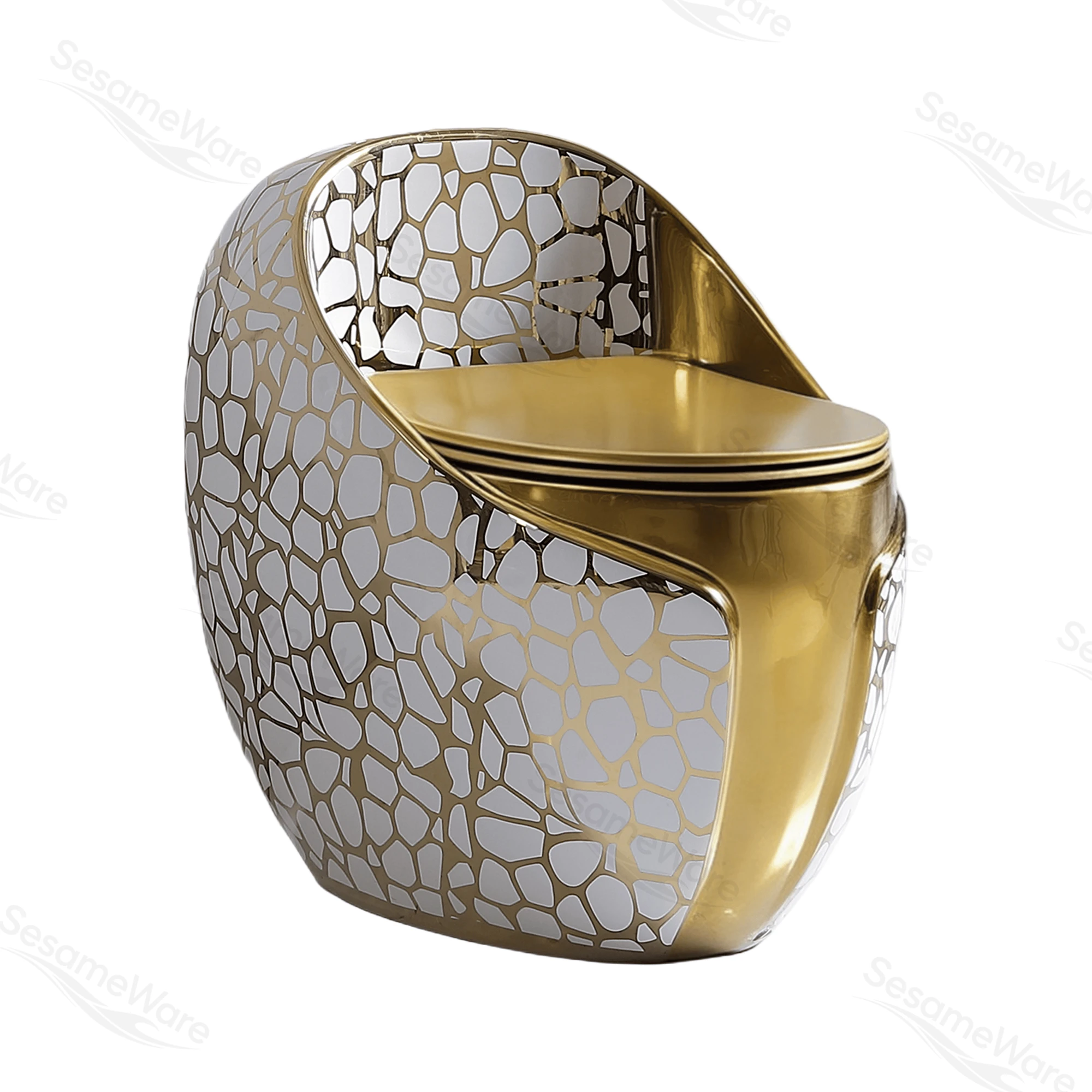 T1099-S siphonic one-piece toilet side view — ceramic toilet factory export