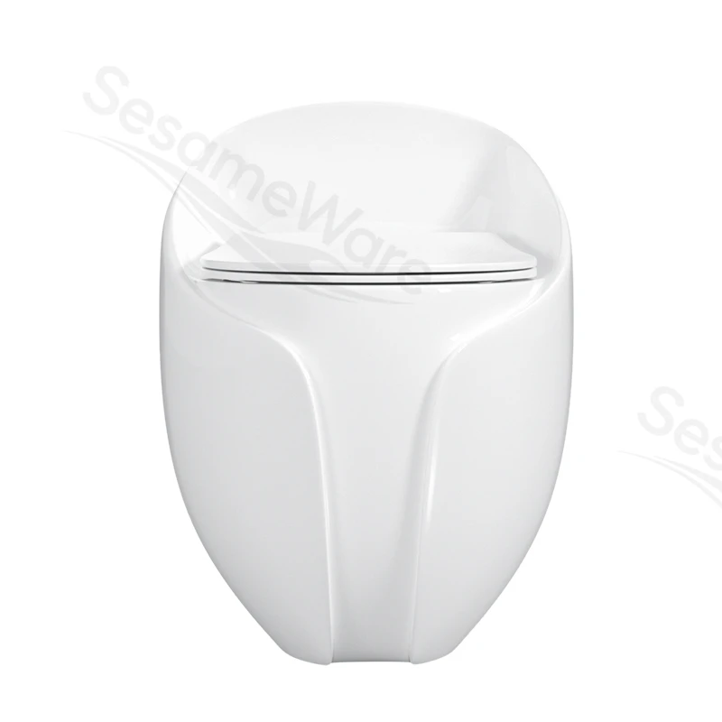 T1099-S siphonic one-piece toilet side view — ceramic toilet factory export