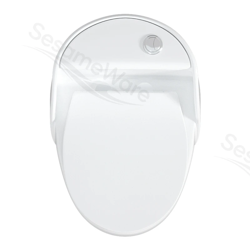T1101-S siphonic one-piece toilet side view — ceramic toilet factory export